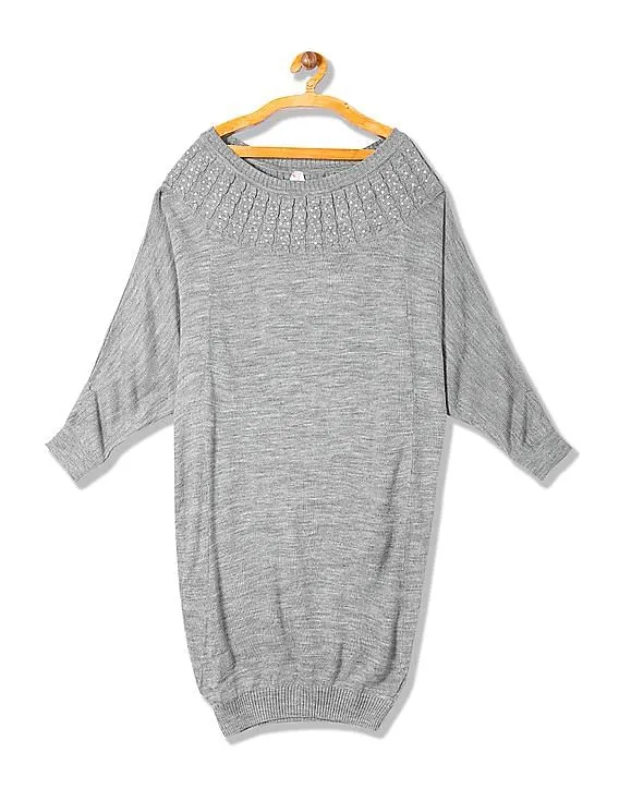 Arrow Woman Heathered Longline Sweater