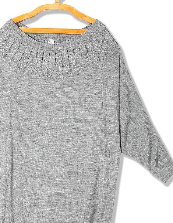 Arrow Woman Heathered Longline Sweater