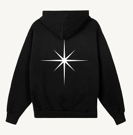 Ay El Ay En Logo Hooded Sweatshirt Black