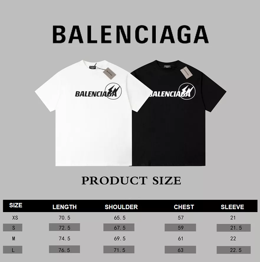 Balenciaga X FRAGMENT DESIGN 23SS Chest Logo Print Short Sleeve T-shirt Black 7.4