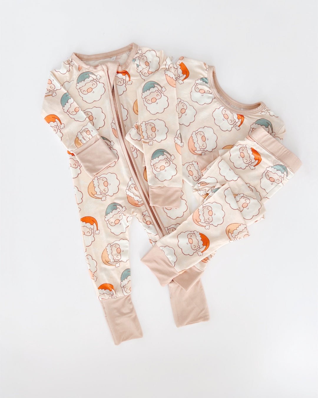 Bamboo Zip Romper | Cute Santa