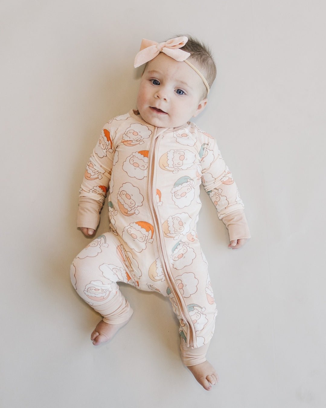 Bamboo Zip Romper | Cute Santa