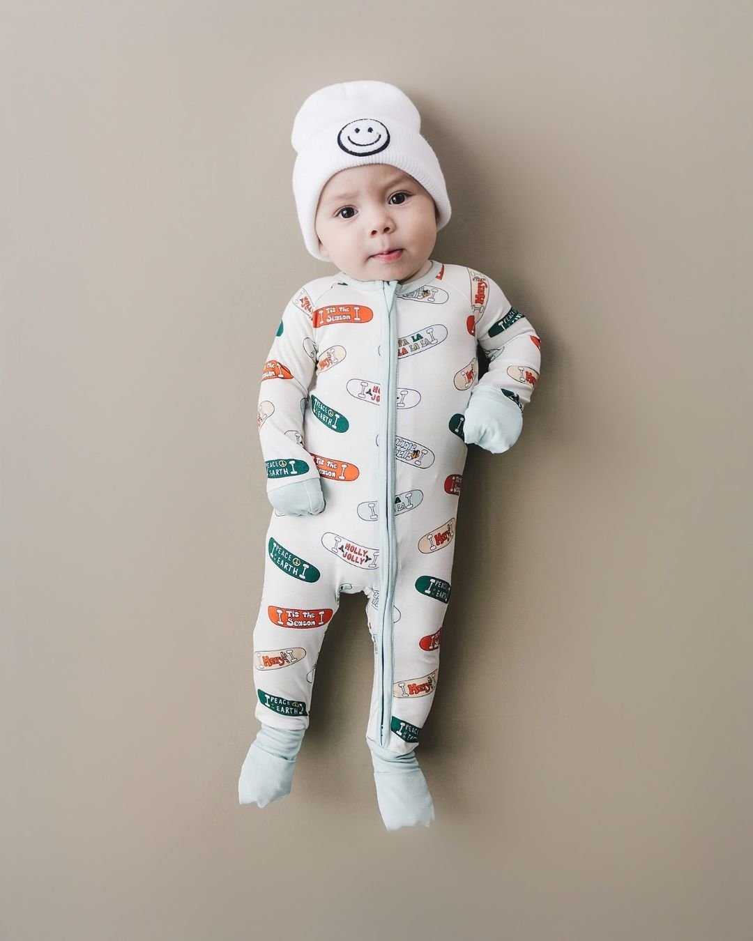 Bamboo Zip Romper | Skateboard