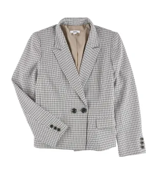 Bar Iii Womens Plaid One Button Blazer Jacket