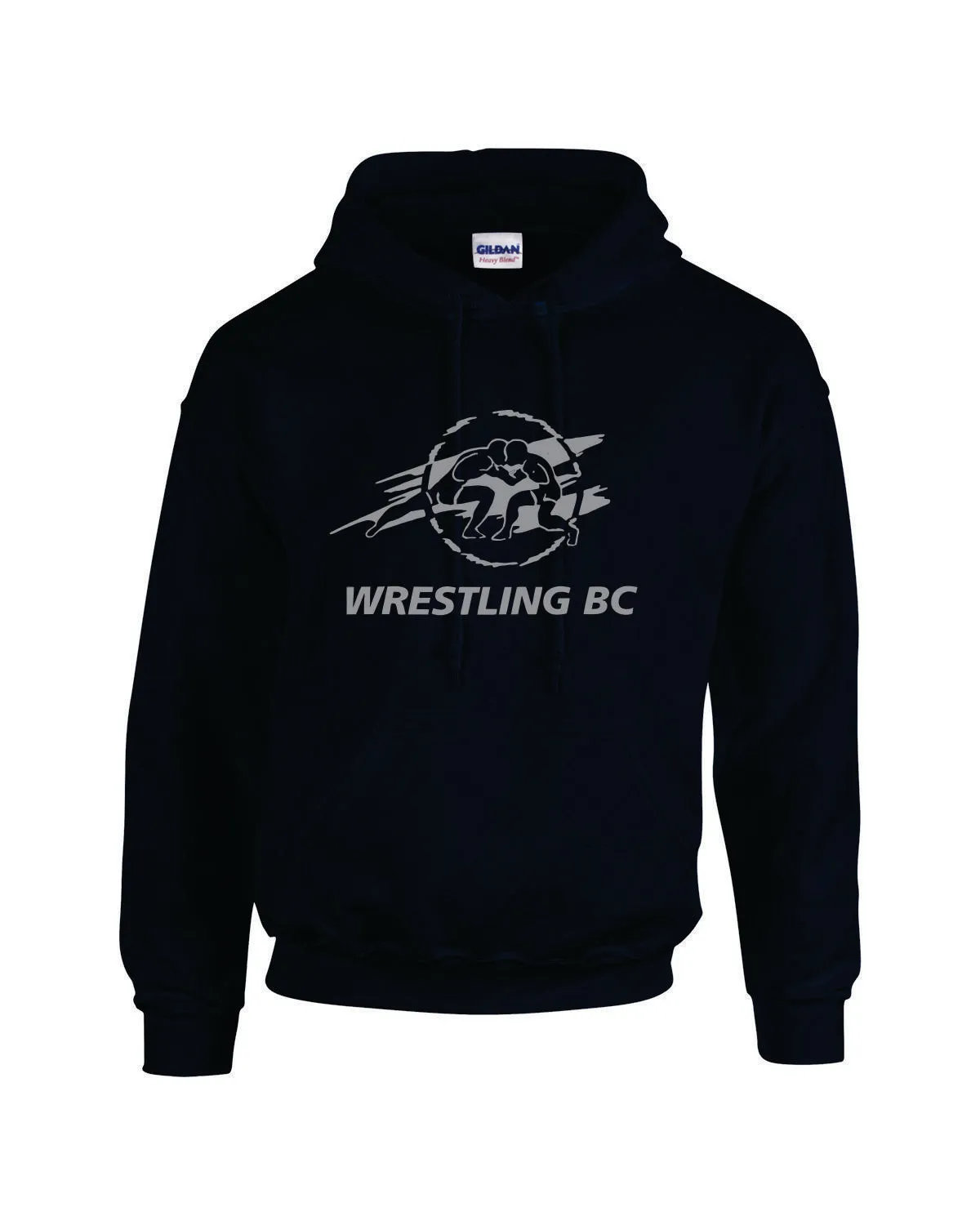 BC WRESTLING Black Adult and Youth Hoodie