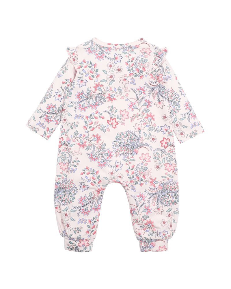 Bebe Piper Print LS Zip Romper