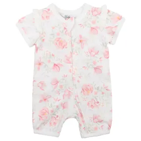 Bebe Sage SS Zip Romper