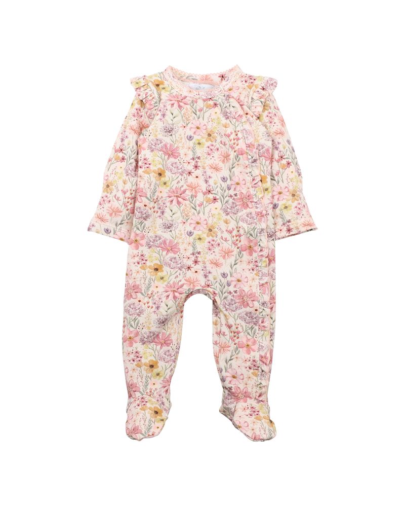 Bebe Thea Print LS Zip Onesie