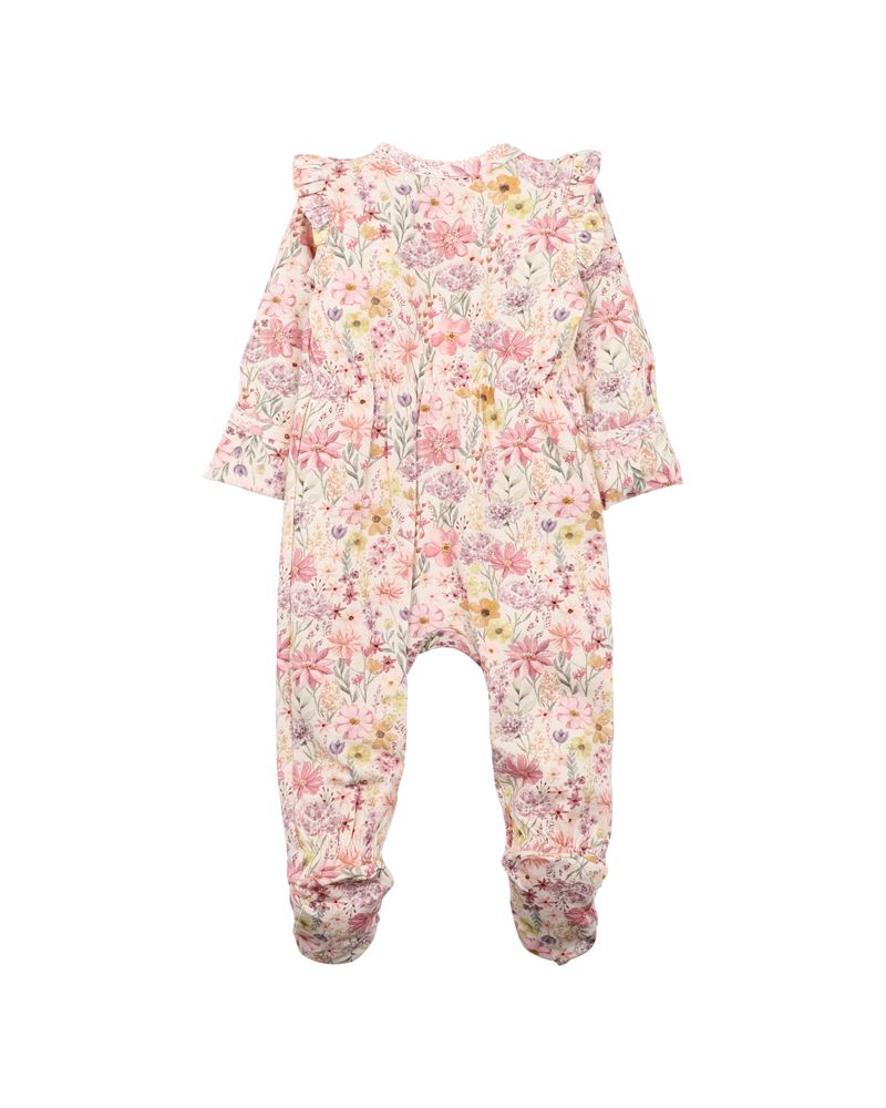 Bebe Thea Print LS Zip Onesie