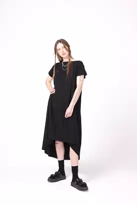 Bend Dress | Black Rib