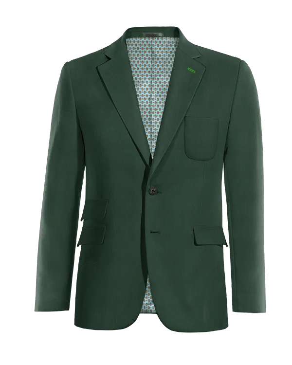  Blazer verde solapa ancha esencial