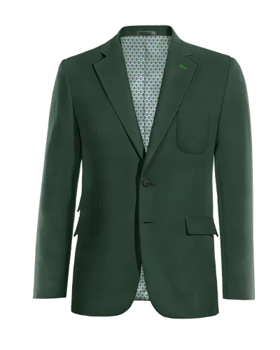  Blazer verde solapa ancha esencial