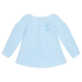 Blue Knitted Baby Sweater