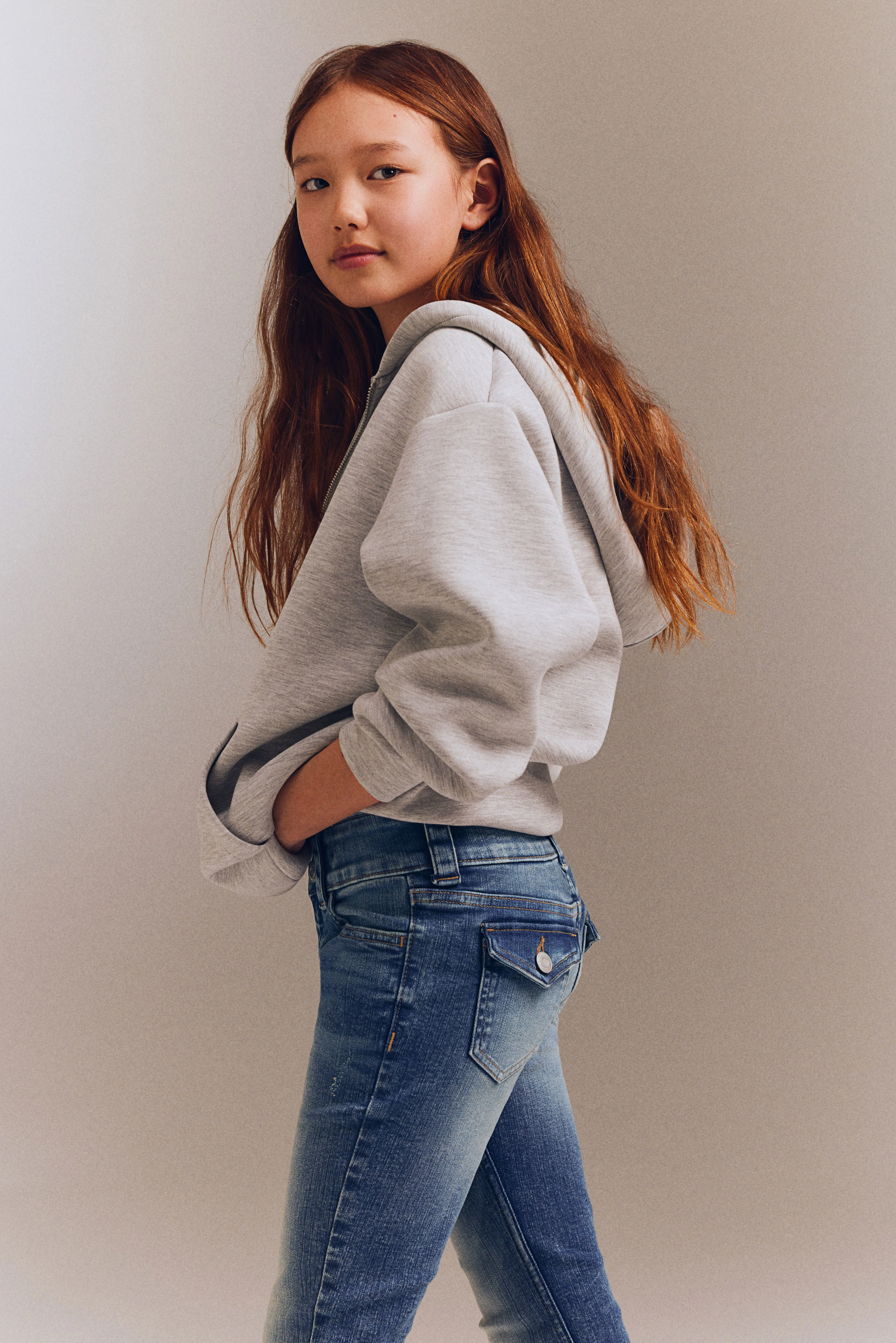 Bootcut Low Jeans - Low waist - Regular length - Denim blue - Kids | H&M GB