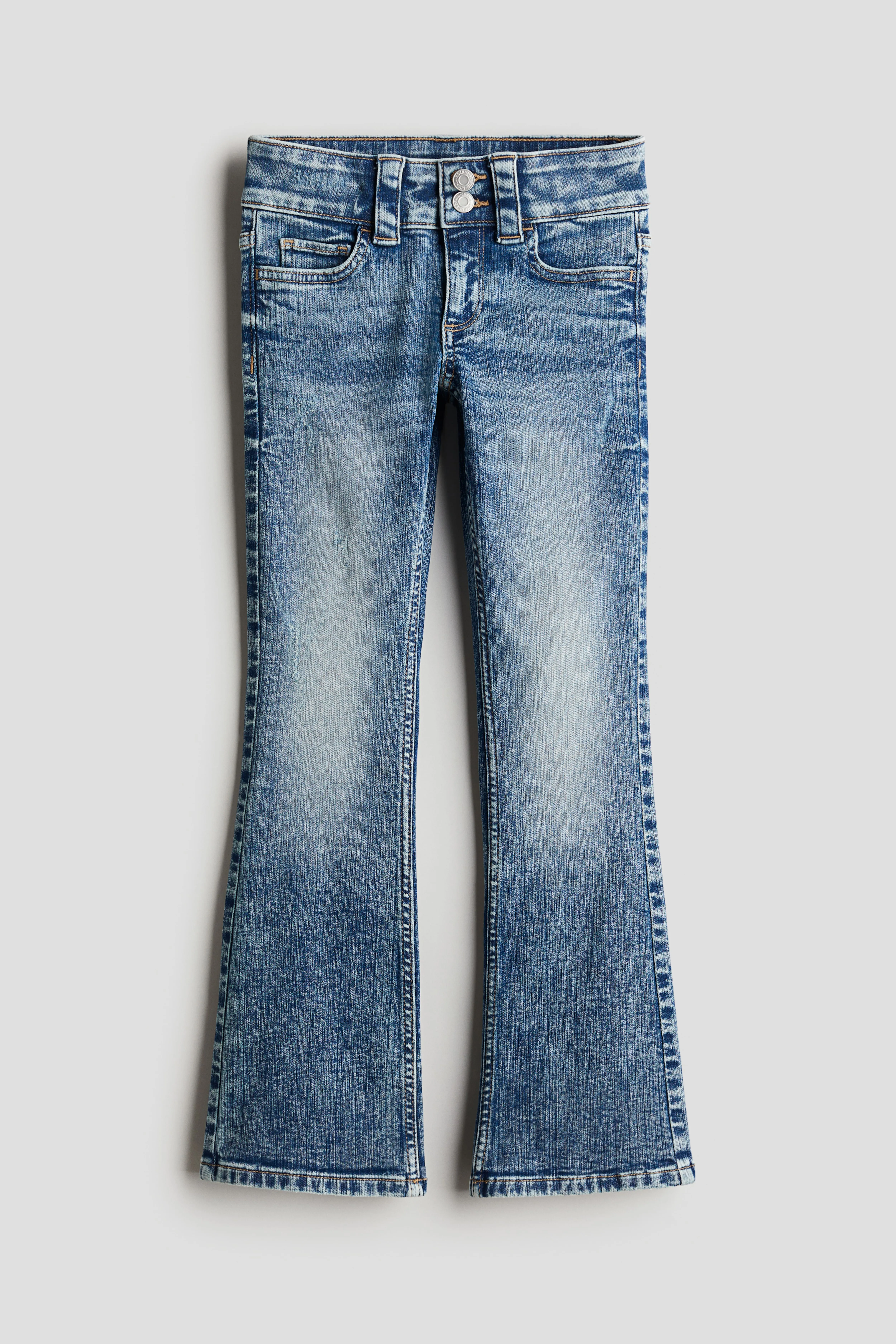 Bootcut Low Jeans - Low waist - Regular length - Denim blue - Kids | H&M GB