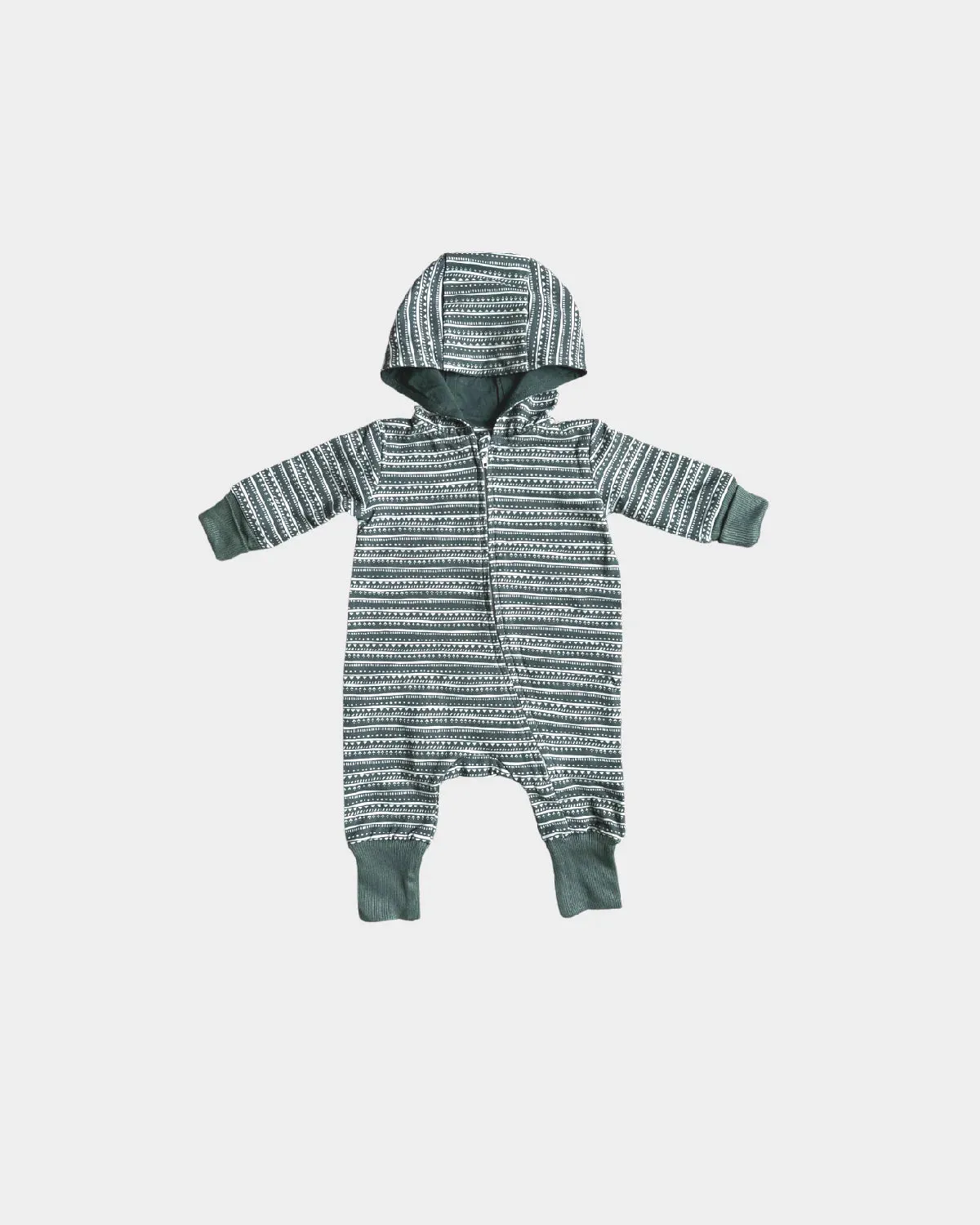 Boy Hooded Zip Romper