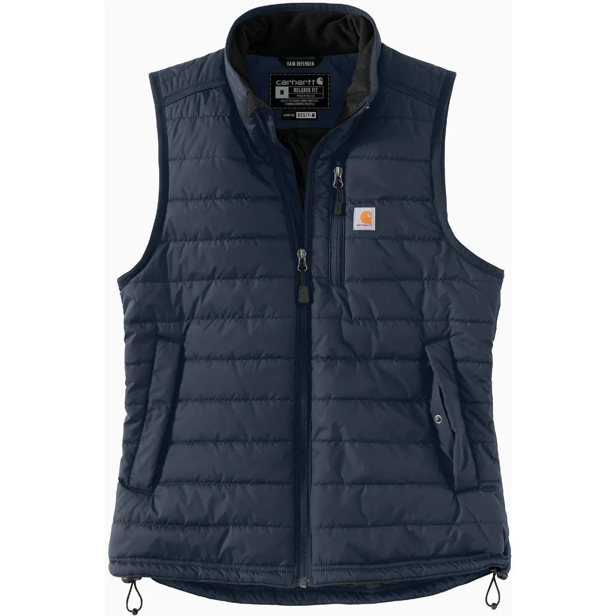 Carhartt Carhartt Rain Defender Women's Medium Regular Navy Nylon Insulated Mock Neck Vest