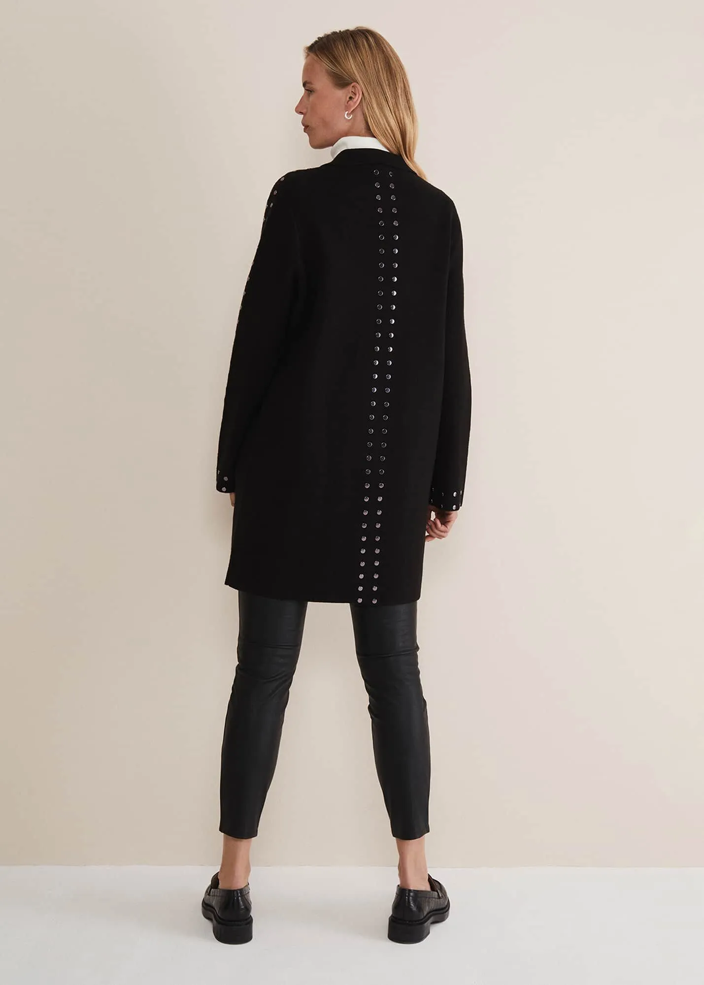 Cassidy Black Knitted Coat