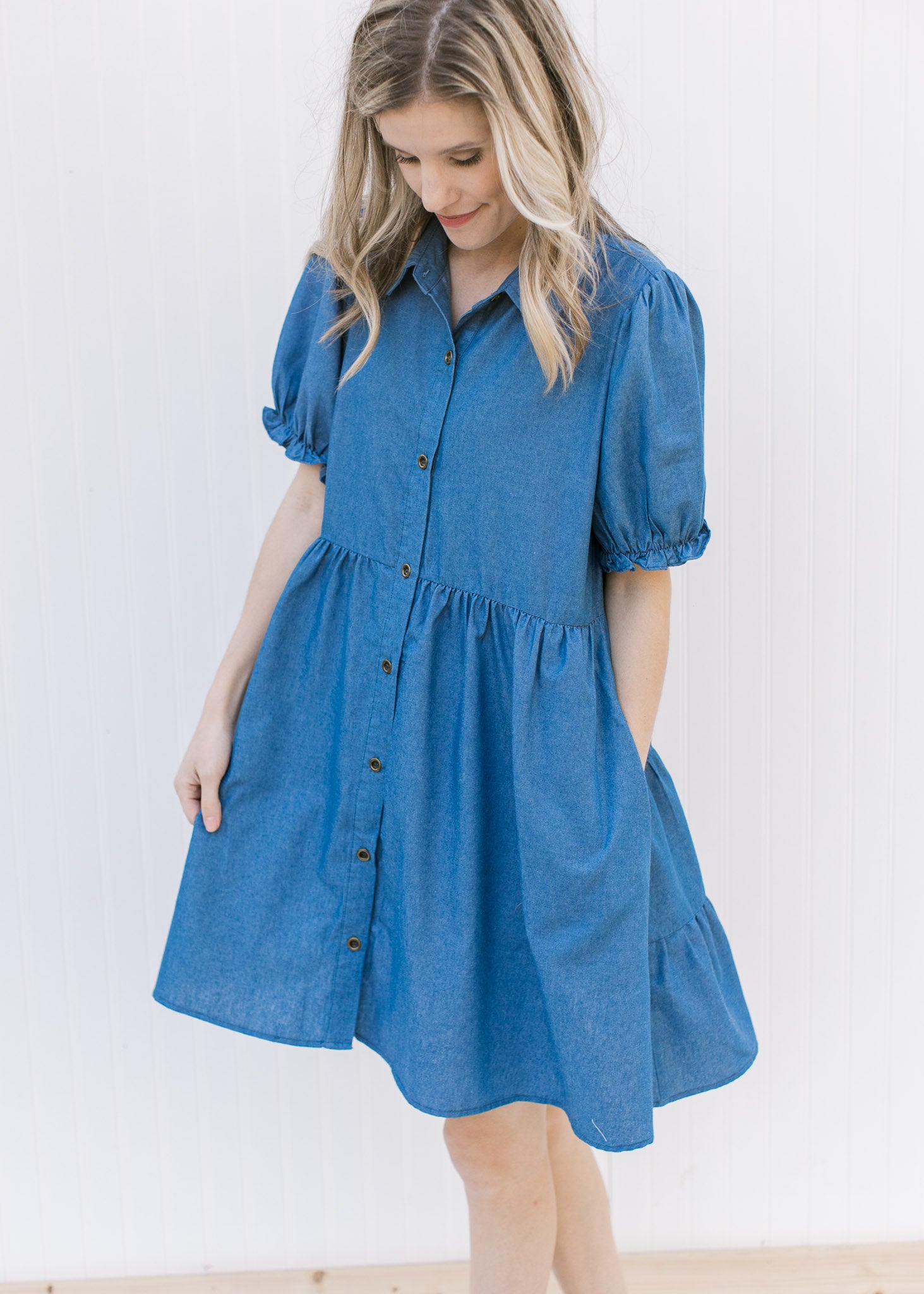 Chambray Charm Dress