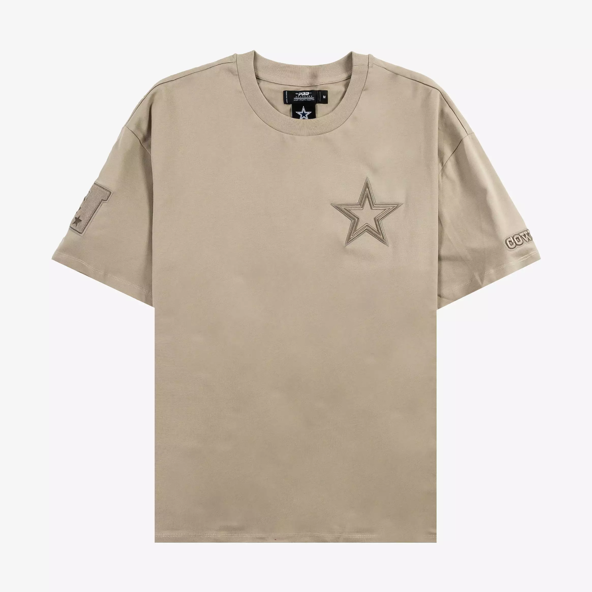 Dallas Cowboys Neutral Mens Short Sleeve Shirt (Beige)