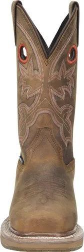 Double- H Womens Elixis (DH5155) Comp Toe WP Pull On- Distressed Brown Leather