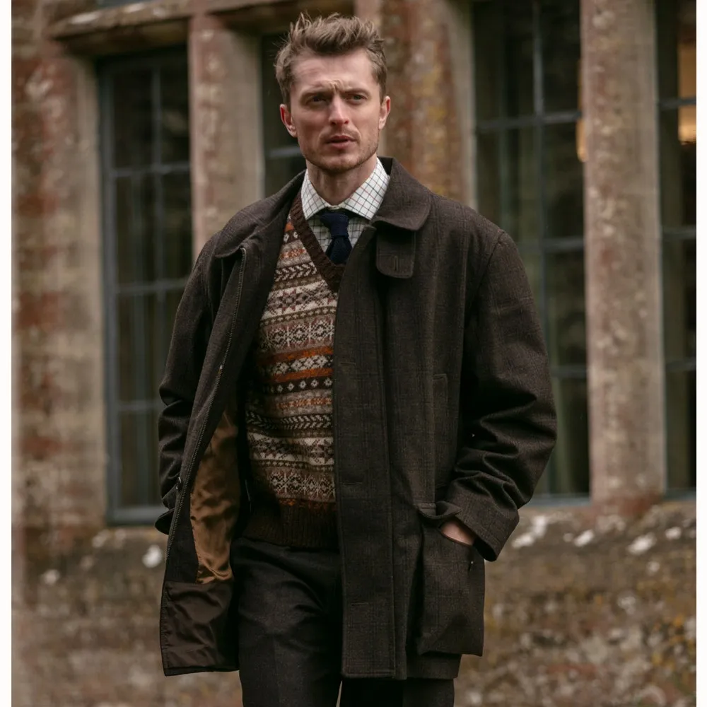 Farlows Fairford Loden Glen Check Field Coat