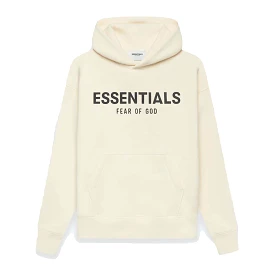 FEAR OF GOD ESSENTIALS KIDS HOODIE CREAM (SS21)