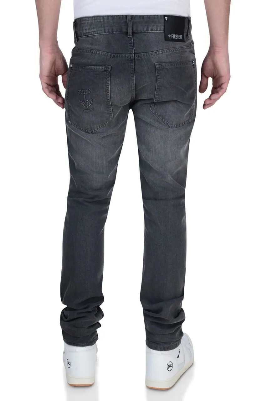 Firetrap Slim Fit Denim Jeans Bromar Grey Wash