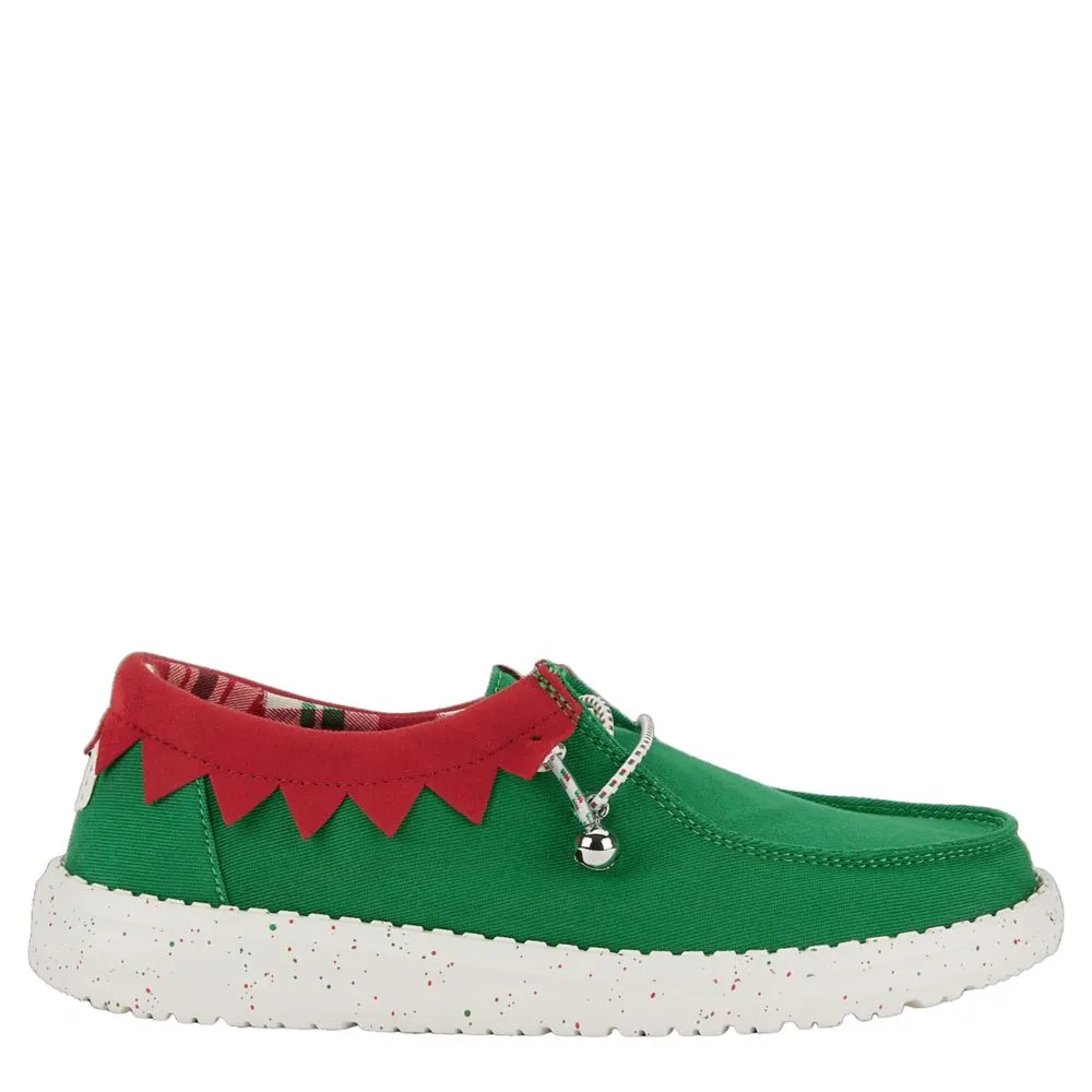 HEYDUDE  WOMENS WENDY HOLIDAY SLIP ON SNEAKER