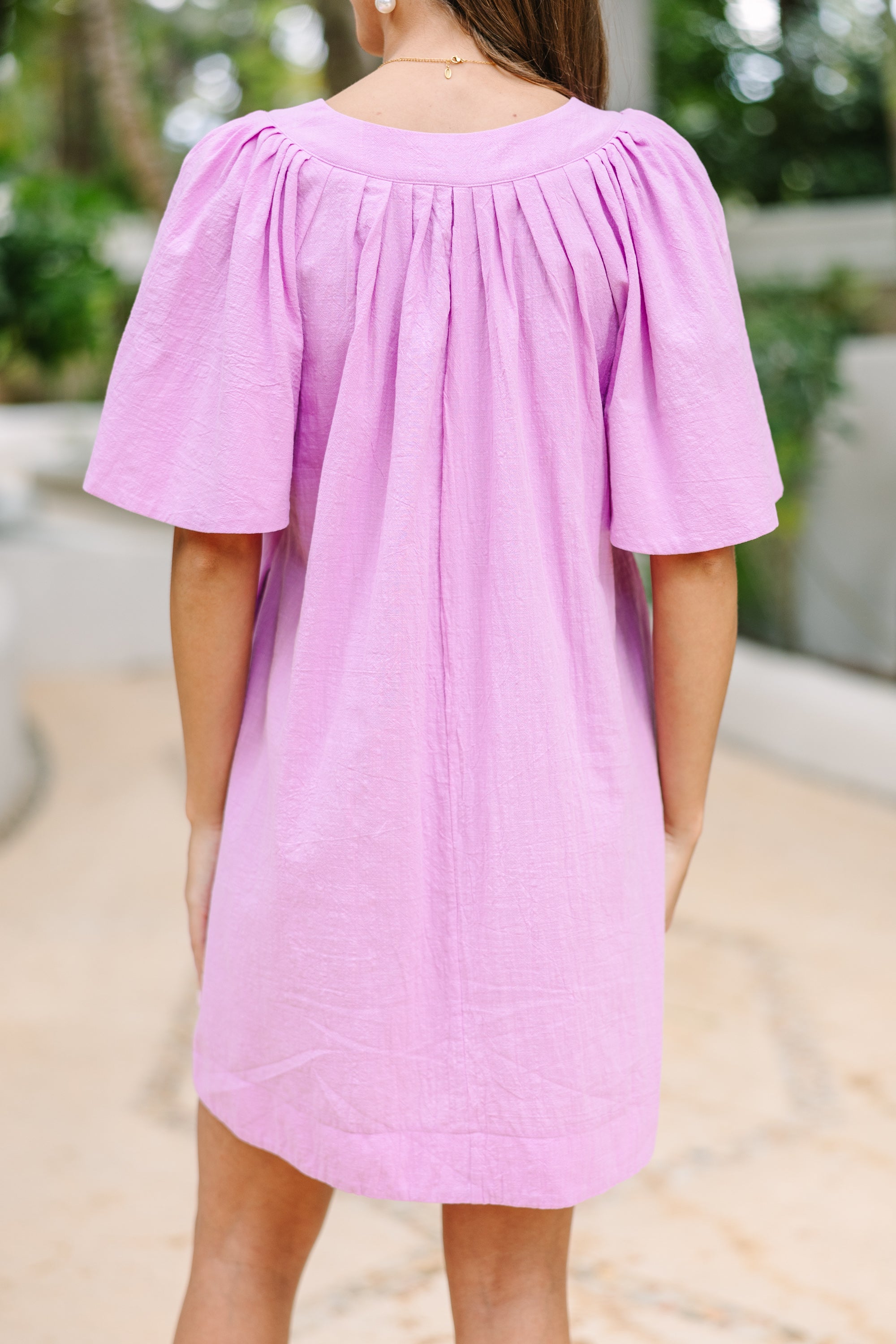 Just A Theory Lavender Purple Cotton Dress