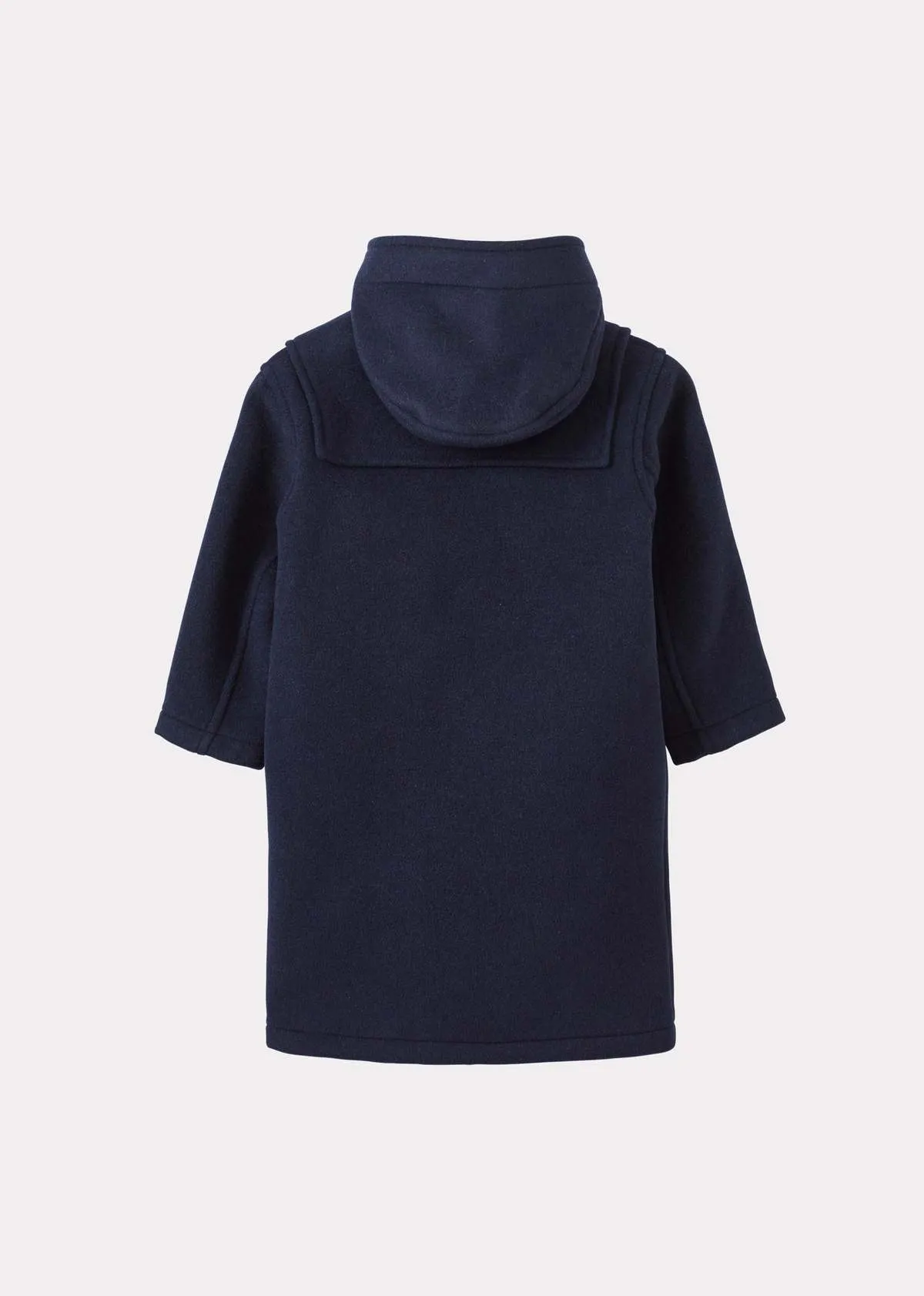 Kids Caramel Teddy Duffle Coat - Navy