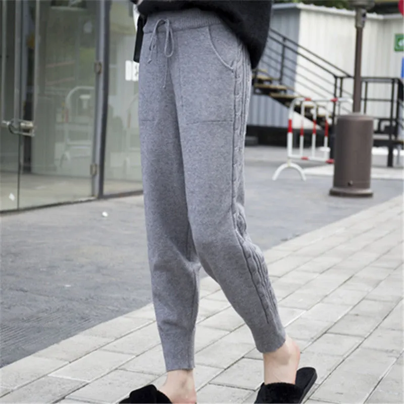 Knitted Harem Pants Fashion