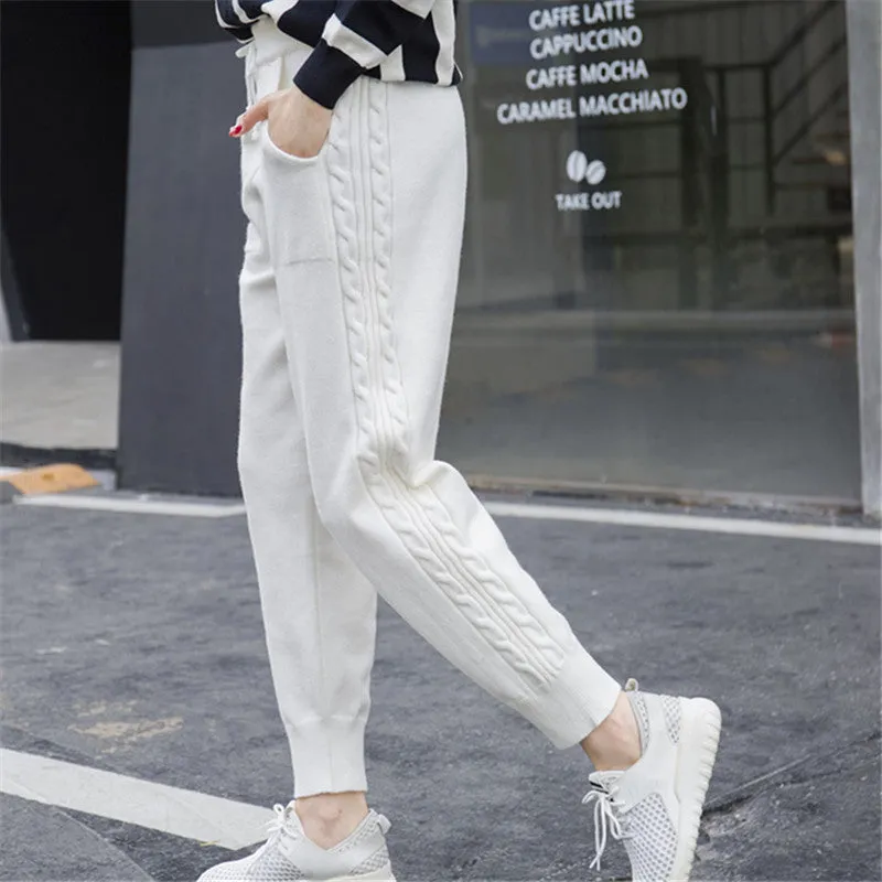 Knitted Harem Pants Fashion