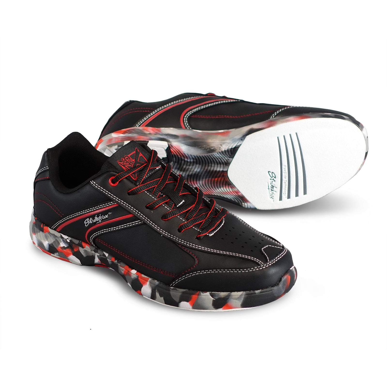 KR Strikeforce Mens Flyer Lite Red/Camo Bowling Shoes