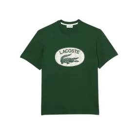 Lacoste Branded Monogram Print T-Shirt (Green)