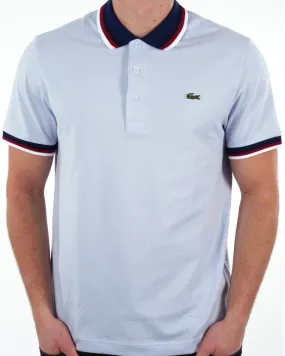 Lacoste Contrast Collar Polo Shirt Light Blue