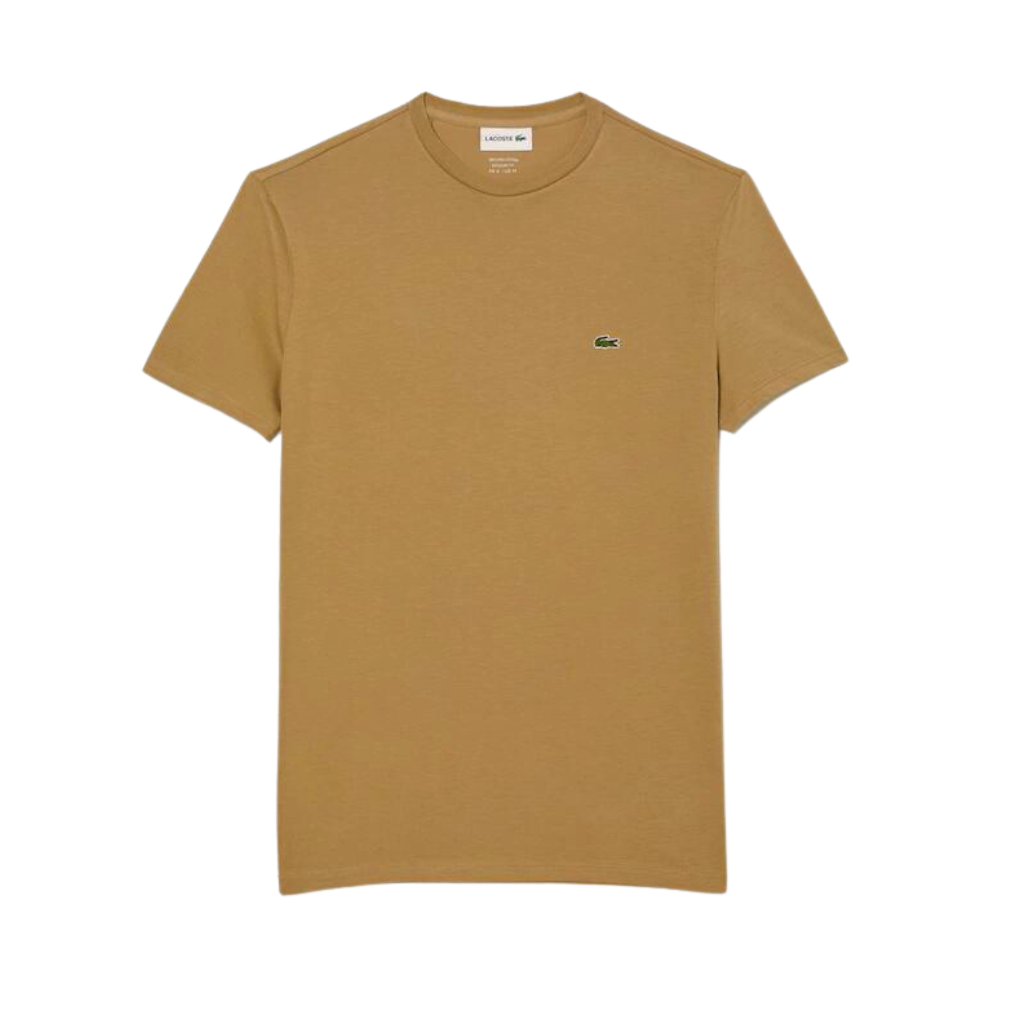 Lacoste Crew Neck Pima Cotton Jersey T-Shirt (Brown)