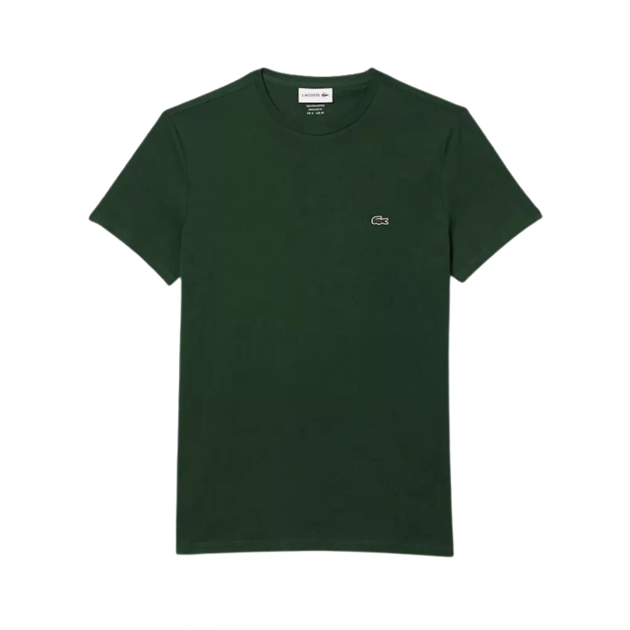 Lacoste Crew Neck Pima Cotton Jersey T-Shirt (Green)