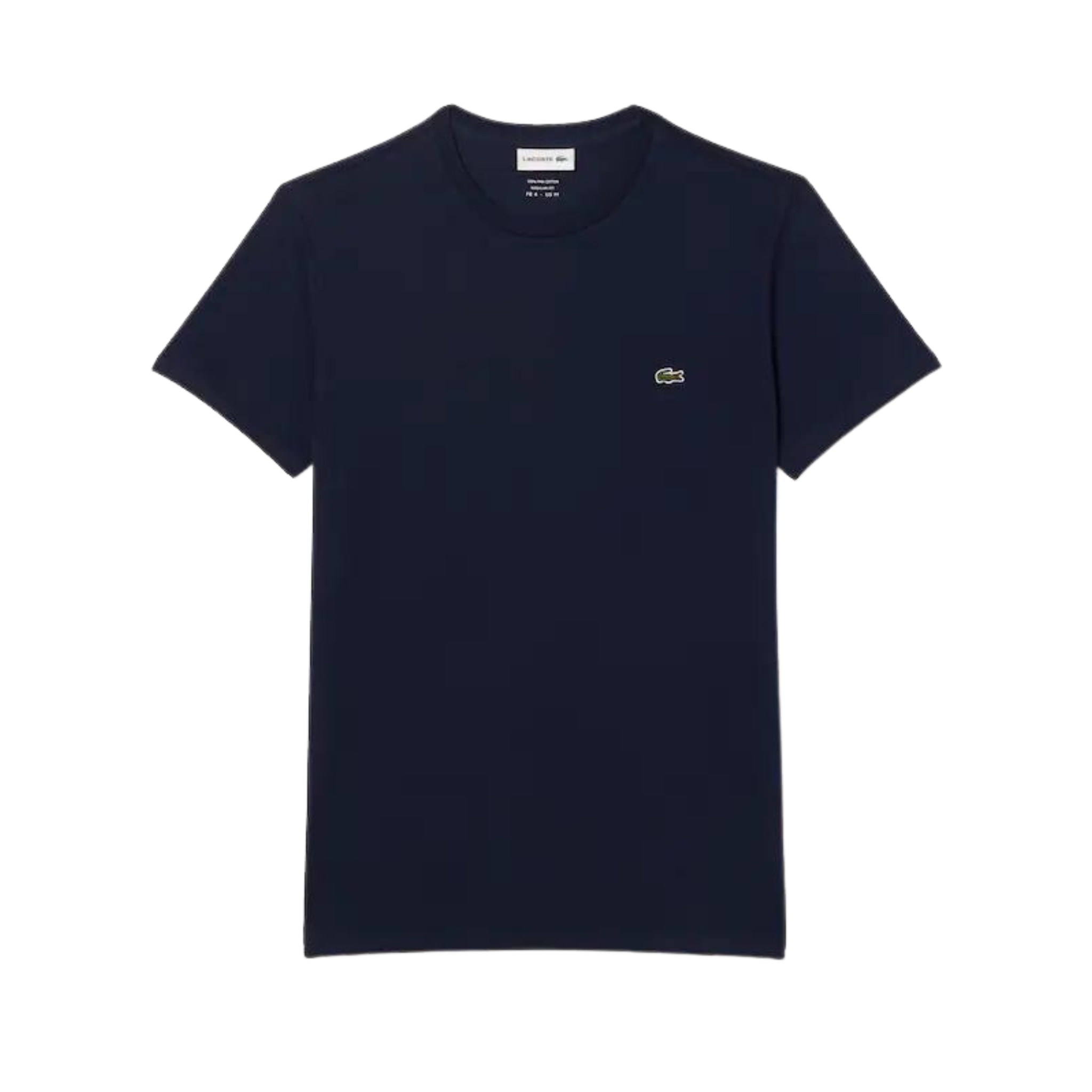 Lacoste Crew Neck Pima Cotton Jersey T-Shirt (Navy)