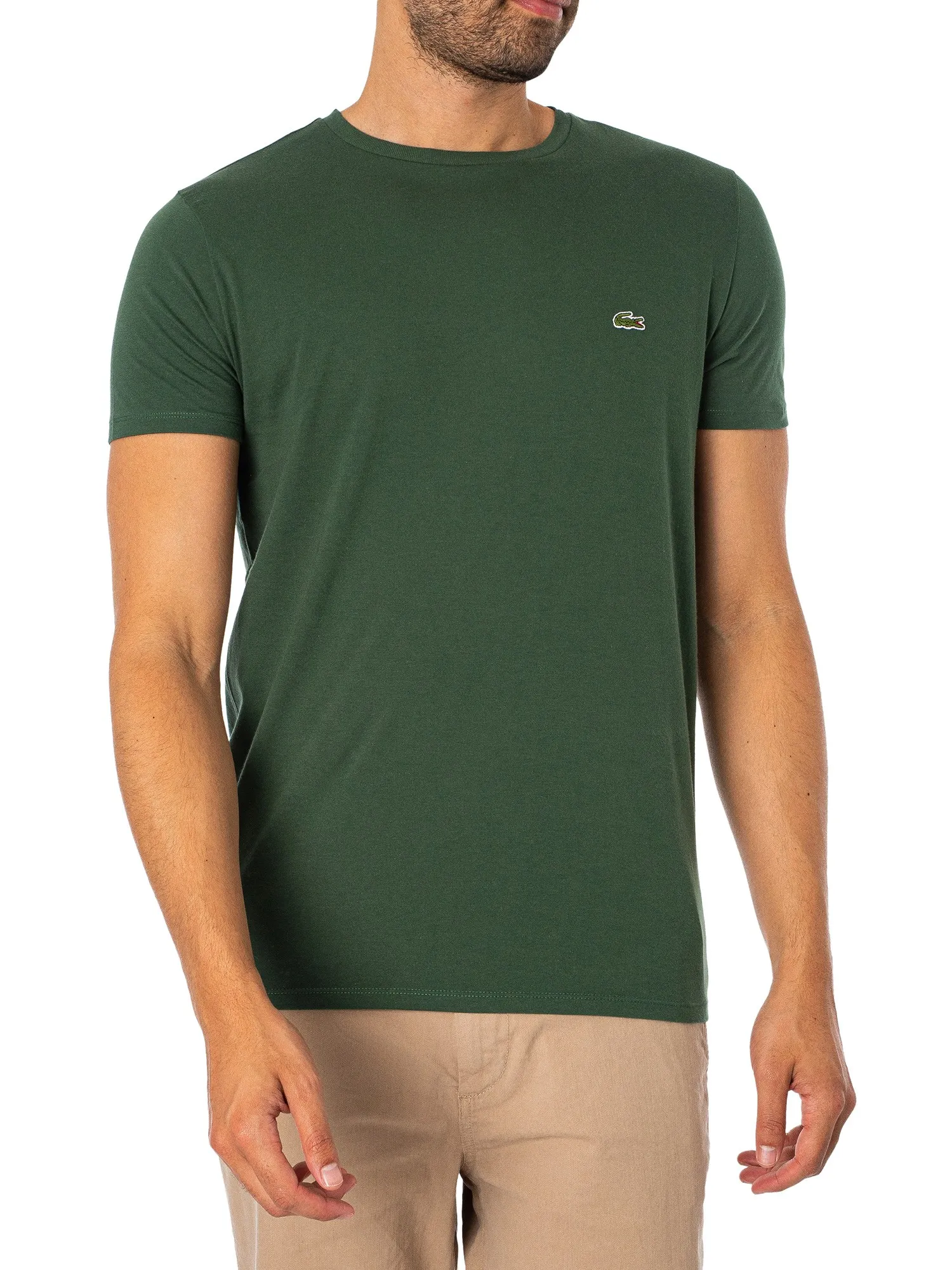 Lacoste Embroidered Logo T-Shirt - Dark Green