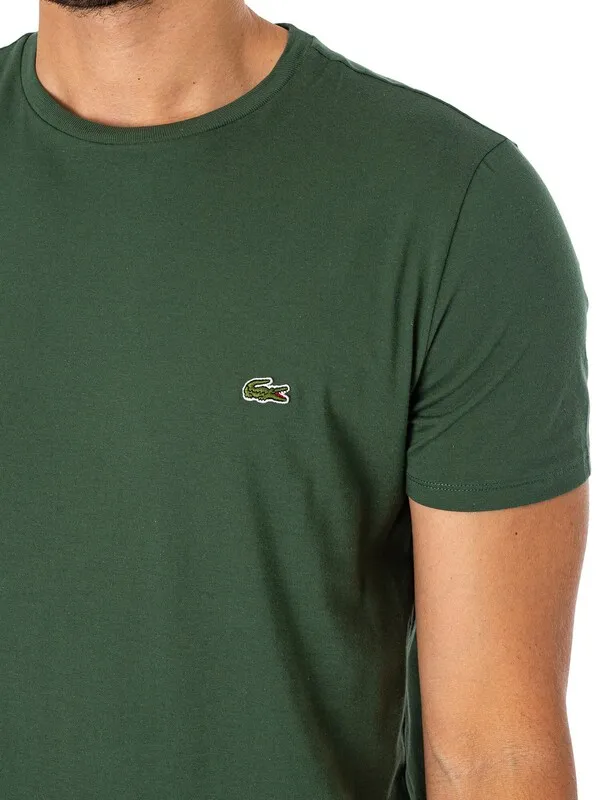 Lacoste Embroidered Logo T-Shirt - Dark Green