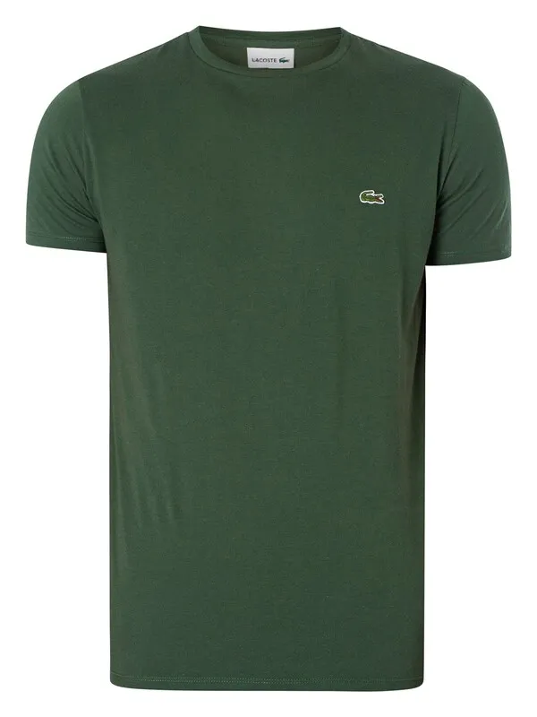 Lacoste Embroidered Logo T-Shirt - Dark Green