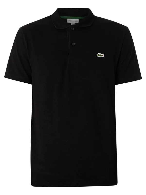 Lacoste Logo Regular Polo Shirt - Black