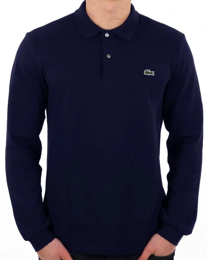 Lacoste Long Sleeve Polo Shirt Navy