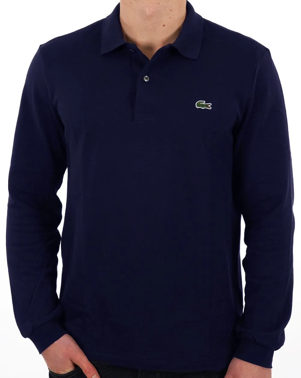 Lacoste Long Sleeve Polo Shirt Navy