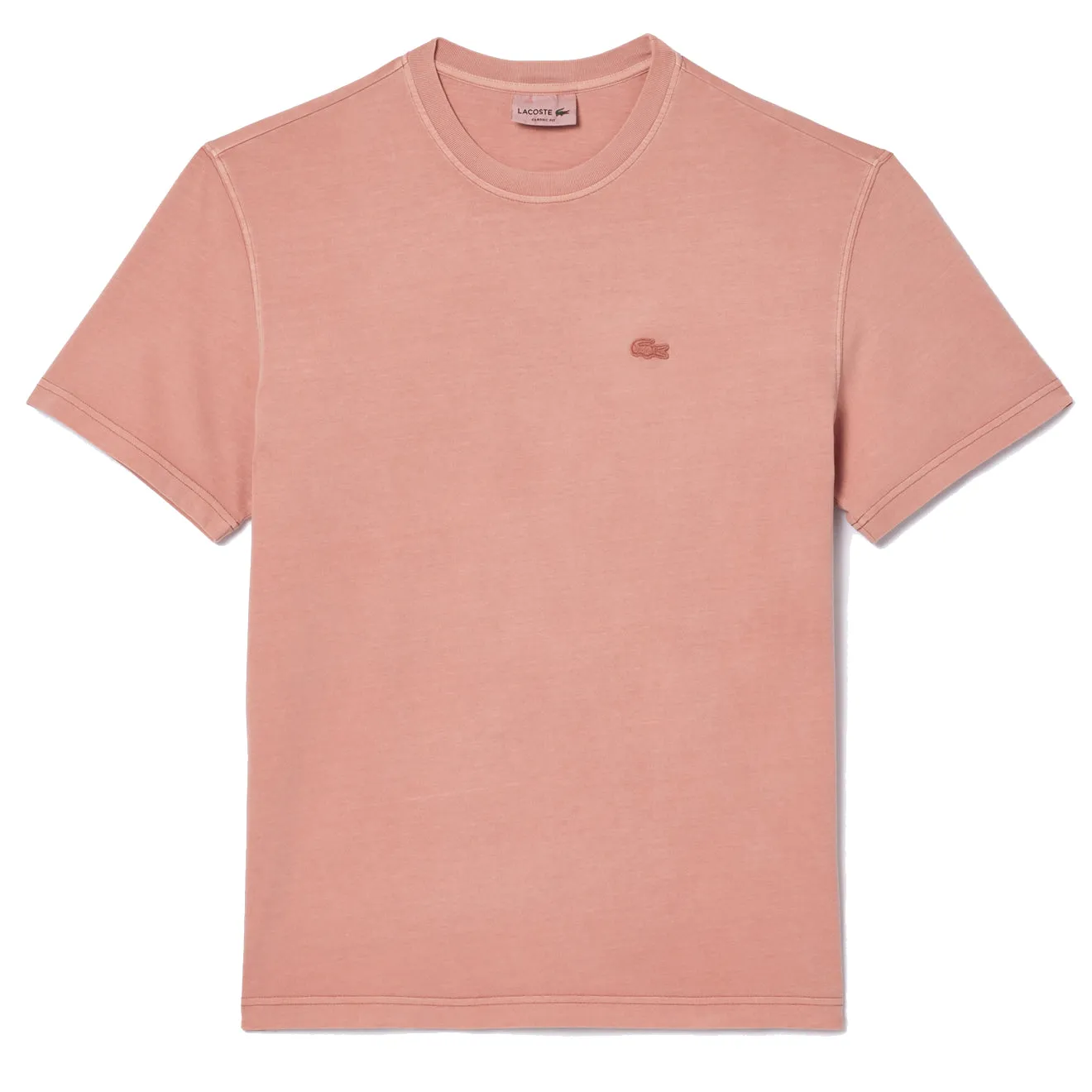 Lacoste Natural Dyed Jersey T-Shirt Eco Rose