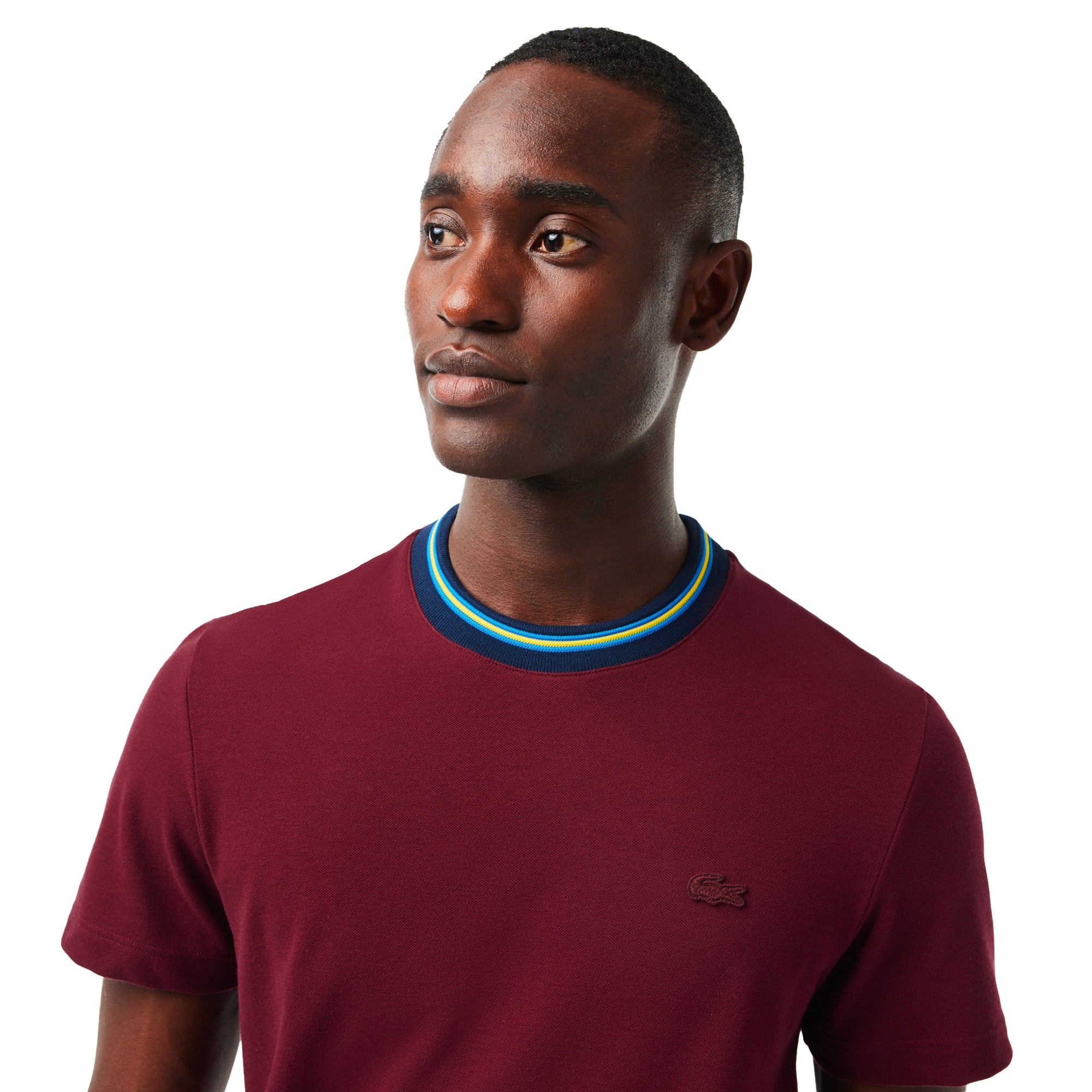 Lacoste Paris Stretch Pique T-Shirt TH1131 - Zinfandel