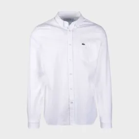 Lacoste Regular Fit Cotton Oxford Shirt | White-CH4976 00 001 at kular fashion