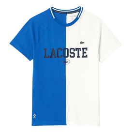 LACOSTE SPORT X DANIIL MEDVEDEV ULTRA-DRY TENNIS T-SHIRT (Blue/White)