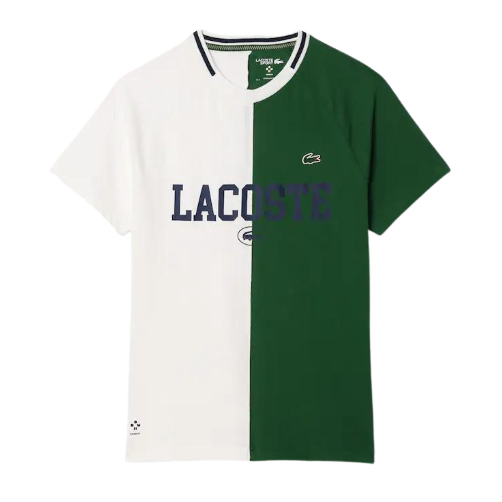 LACOSTE SPORT X DANIIL MEDVEDEV ULTRA-DRY TENNIS T-SHIRT (White/Green)